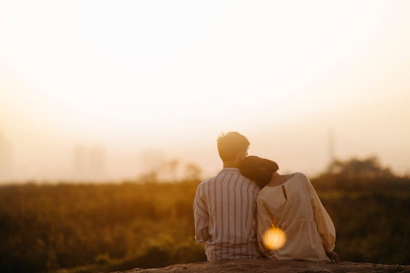 Couple holding hands, love language scenes